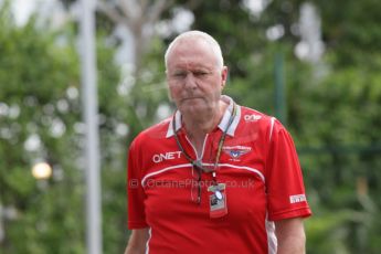 World © Octane Photographic Ltd. Saturday 20th September 2014, Singapore Grand Prix, Marina Bay. - Formula 1 Paddock. Marussia F1 Team - John Booth. Digital Ref: 1122CB1D8226