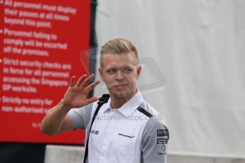 World © Octane Photographic Ltd. Saturday 20th September 2014, Singapore Grand Prix, Marina Bay. - Formula 1 Paddock. McLaren Mercedes MP4/29 – Kevin Magnussen. Digital Ref: 1122CB1D8248