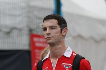 World © Octane Photographic Ltd. Saturday 20th September 2014, Singapore Grand Prix, Marina Bay. - Formula 1 Paddock. Marussia F1 Team Reserve Driver - Alexander Rossi. Digital Ref: 1122CB1D8395