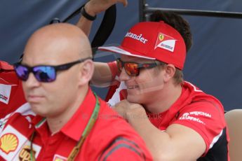 World © Octane Photographic Ltd. Saturday 20th September 2014, Singapore Grand Prix, Marina Bay. - Formula 1 Paddock. Scuderia Ferrari F14T – Kimi Raikkonen. Digital Ref: 1122CB1D8442
