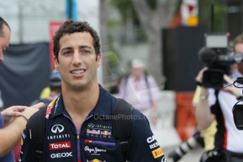World © Octane Photographic Ltd. Saturday 20th September 2014, Singapore Grand Prix, Marina Bay. - Formula 1 Paddock. Infiniti Red Bull Racing RB10 – Daniel Ricciardo. Digital Ref: 1122CB1D8459