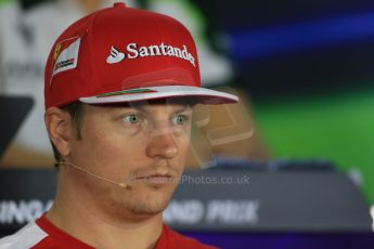 World © Octane Photographic Ltd. Thursday 18th September 2014, Singapore Grand Prix, Marina Bay. - Formula 1 Driver’s conference. Scuderia Ferrari F14T – Kimi Raikkonen. Digital Ref: 1117LB1D8892