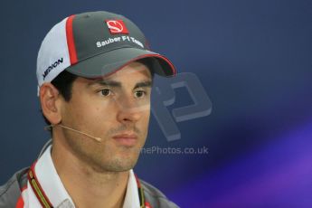 World © Octane Photographic Ltd. Thursday 18th September 2014, Singapore Grand Prix, Marina Bay. - Formula 1 Driver’s conference. Sauber C33 – Adrian Sutil. Digital Ref: 1117LB1D8930