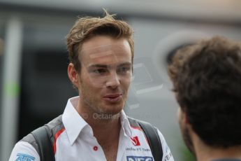 World © Octane Photographic Ltd. Thursday 18th September 2014, Singapore Grand Prix, Marina Bay. - Formula 1 Paddock. Sauber F1 Team - Geido va der Garde. Digital Ref: 1116CB1D6744