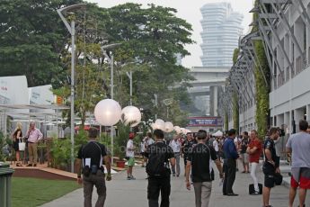World © Octane Photographic Ltd. Thursday 18th September 2014, Singapore Grand Prix, Marina Bay. - Formula 1 Paddock. Digital Ref: 1116CB1D6747