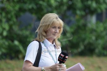 World © Octane Photographic Ltd. Thursday 18th September 2014, Singapore Grand Prix, Marina Bay. - Formula 1 Paddock. Louise Goodman - Circuit TV. Digital Ref: 1116CB1D6816