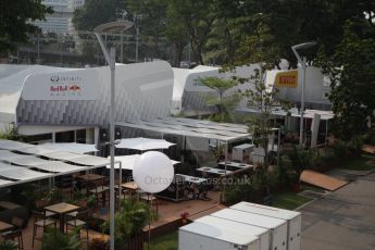 World © Octane Photographic Ltd. Wednesday 17th September 2014, Singapore Grand Prix, Marina Bay. Formula 1 Setup and atmosphere. The paddock. Digital Ref: 1115CB1D6384