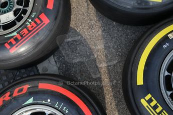 World © Octane Photographic Ltd. Wednesday 17th September 2014, Singapore Grand Prix, Marina Bay. Formula 1 Setup and atmosphere. Williams Martini Racing wheels with Pirelli tyre options. Digital Ref: 1115CB1D6407