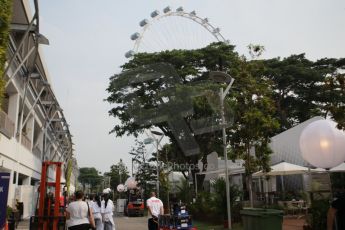World © Octane Photographic Ltd. Wednesday 17th September 2014, Singapore Grand Prix, Marina Bay. Formula 1 Setup and atmosphere. Digital Ref: 1115CB1D6433