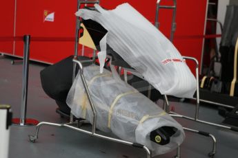 World © Octane Photographic Ltd. Wednesday 17th September 2014, Singapore Grand Prix, Marina Bay. Formula 1 Setup and atmosphere. Lotus F1 team new noses wrapped for delivery. Digital Ref: 1115CB1D6451