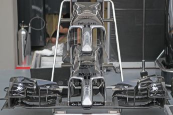 World © Octane Photographic Ltd. Wednesday 17th September 2014, Singapore Grand Prix, Marina Bay. Formula 1 Setup and atmosphere. McLaren Mercedes  noses. Digital Ref: 1115CB1D6459