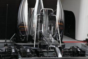 World © Octane Photographic Ltd. Wednesday 17th September 2014, Singapore Grand Prix, Marina Bay. Formula 1 Setup and atmosphere. McLaren Mercedes bodywork and noses. Digital Ref: 1115CB1D6460