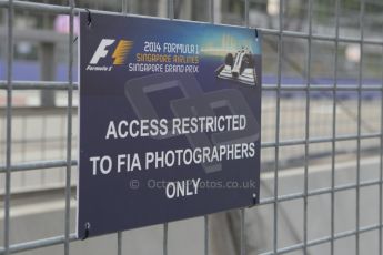 World © Octane Photographic Ltd. Wednesday 17th September 2014, Singapore Grand Prix, Marina Bay. Formula 1 Setup and atmosphere. Digital Ref: 1115CB1D6515
