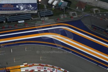 World © Octane Photographic Ltd. Wednesday 17th September 2014, Singapore Grand Prix, Marina Bay. Formula 1 Setup and atmosphere. Turn 23. Digital Ref: 1115CB6580