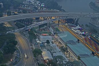 World © Octane Photographic Ltd. Wednesday 17th September 2014, Singapore Grand Prix, Marina Bay. Formula 1 Setup and atmosphere. The paddock. Digital Ref: 1115CB6612