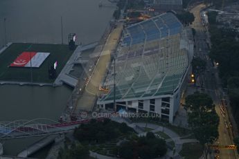 World © Octane Photographic Ltd. Wednesday 17th September 2014, Singapore Grand Prix, Marina Bay. Formula 1 Setup and atmosphere. Turns 17 and 18. Digital Ref: 1115CB6618