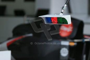 World © Octane Photographic Ltd. Wednesday 17th September 2014, Singapore Grand Prix, Marina Bay. Formula 1 Setup and atmosphere. Sauber F1 Team pit lights. Digital Ref: 1115LB1D8692