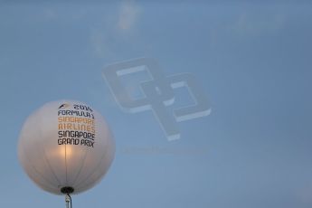 World © Octane Photographic Ltd. Wednesday 17th September 2014, Singapore Grand Prix, Marina Bay. Formula 1 Setup and atmosphere. F1 Balloon decoration. Digital Ref: 1115LB1D8732