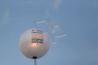 World © Octane Photographic Ltd. Wednesday 17th September 2014, Singapore Grand Prix, Marina Bay. Formula 1 Setup and atmosphere. F1 Balloon decoration. Digital Ref: 1115LB1D8736