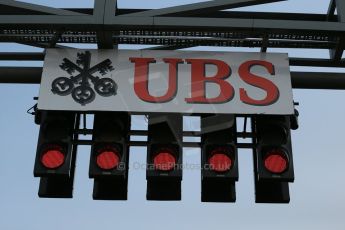 World © Octane Photographic Ltd. Wednesday 17th September 2014, Singapore Grand Prix, Marina Bay. Formula 1 Setup and atmosphere. Start lights - 5 reds. Digital Ref: 1115LB1D8740