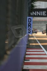 World © Octane Photographic Ltd. Wednesday 17th September 2014, Singapore Grand Prix, Marina Bay. Formula 1 Setup and atmosphere. DRS activation zone after turn 5. Digital Ref: 1115LB1D8756