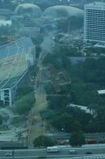World © Octane Photographic Ltd. Wednesday 17th September 2014, Singapore Grand Prix, Marina Bay. Formula 1 Setup and atmosphere. The long straight between turns 5 and 6. Digital Ref: 1115LB1D8789