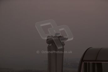 World © Octane Photographic Ltd. Wednesday 17th September 2014, Singapore Grand Prix, Marina Bay. Formula 1 Setup and atmosphere. The Singapore skyline at sunset. Digital Ref: 1115LB1D8800