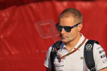 World © Octane Photographic Ltd. Friday 9th May 2014. Circuit de Catalunya - Spain - Formula 1 Paddock. Williams Martini Racing FW36 – Valtteri Bottas Digital Ref: