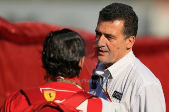 World © Octane Photographic Ltd. Friday 9th May 2014. Circuit de Catalunya - Spain - Formula 1 Paddock. Scuderia Ferrari F14T – Pedro de la Rosa. Digital Ref: