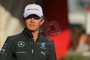 World © Octane Photographic Ltd. Friday 9th May 2014. Circuit de Catalunya - Spain - Formula 1 Paddock. Mercedes AMG Petronas F1 W05 Hybrid - Nico Rosberg. Digital Ref: