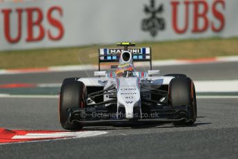 World © Octane Photographic Ltd. Friday 9th May 2014. Circuit de Catalunya - Spain - Formula 1 Practice 1 pitlane. Williams Martini Racing FW36 – Felipe Nasr – Reserve Driver. Digital Ref: