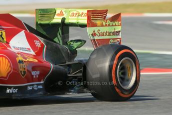 World © Octane Photographic Ltd. Friday 9th May 2014. Circuit de Catalunya - Spain - Formula 1 Practice 1 pitlane. Scuderia Ferrari F14T – Kimi Raikkonen. Digital Ref: