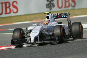 World © Octane Photographic Ltd. Friday 9th May 2014. Circuit de Catalunya - Spain - Formula 1 Practice 1 pitlane. Williams Martini Racing FW36 – Felipe Nasr – Reserve Driver. Digital Ref: