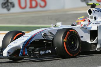 World © Octane Photographic Ltd. Friday 9th May 2014. Circuit de Catalunya - Spain - Formula 1 Practice 1 pitlane. Williams Martini Racing FW36 – Felipe Nasr – Reserve Driver. Digital Ref: