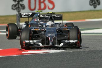 World © Octane Photographic Ltd. Friday 9th May 2014. Circuit de Catalunya - Spain - Formula 1 Practice 1 pitlane. Sauber C33 – Giedo van der Garde - Reserve Driver. Digital Ref: