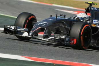 World © Octane Photographic Ltd. Friday 9th May 2014. Circuit de Catalunya - Spain - Formula 1 Practice 1 pitlane. Sauber C33 – Giedo van der Garde - Reserve Driver. Digital Ref: