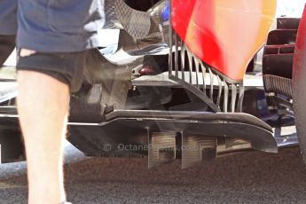 World © Octane Photographic Ltd. Friday 9th May 2014. Circuit de Catalunya - Spain - Formula 1 Practice 2 pitlane. Infiniti Red Bull Racing RB10 – Daniel Ricciardo. Digital Ref: