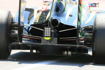 World © Octane Photographic Ltd. Friday 9th May 2014. Circuit de Catalunya - Spain - Formula 1 Practice 2 pitlane. Lotus F1 Team E22 - Romain Grosjean. Digital Ref: