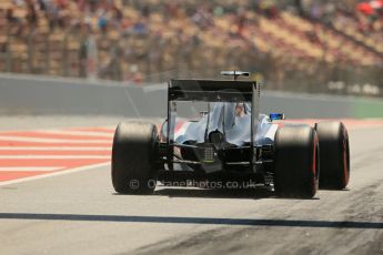 World © Octane Photographic Ltd. Friday 9th May 2014. Circuit de Catalunya - Spain - Formula 1 Practice 2 pitlane. Sauber C33 – Adrian Sutil. Digital Ref: