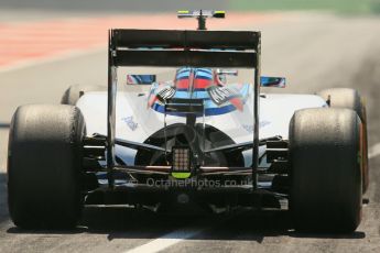 World © Octane Photographic Ltd. Friday 9th May 2014. Circuit de Catalunya - Spain - Formula 1 Practice 2 pitlane. Williams Martini Racing FW36 – Valtteri Bottas Digital Ref: