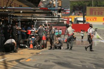 World © Octane Photographic Ltd. Friday 9th May 2014. Circuit de Catalunya - Spain - Formula 1 Practice 2 pitlane. Sauber C33 – Adrian Sutil. Digital Ref: