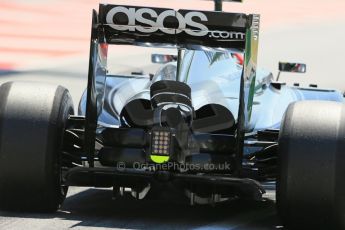 World © Octane Photographic Ltd. Friday 9th May 2014. Circuit de Catalunya - Spain - Formula 1 Practice 2 pitlane. McLaren Mercedes MP4/29 – Kevin Magnussen. Digital Ref: