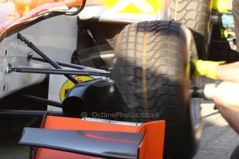 World © Octane Photographic Ltd. Friday 9th May 2014. GP2 Practice – Circuit de Catalunya, Barcelona, Spain. Tio Ellinas - MP Motorsport - pitstop practice. Digital Ref :0927cb7d8664