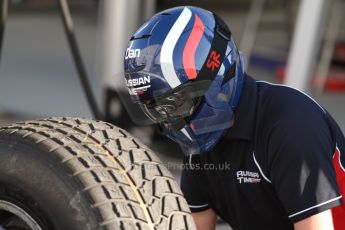 World © Octane Photographic Ltd. Friday 9th May 2014. GP2 Practice – Circuit de Catalunya, Barcelona, Spain. RT Russian Time pitstop practice. Digital Ref : 0927cb7d8678