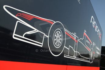 World © Octane Photographic Ltd. Friday 9th May 2014. GP2 Practice – Circuit de Catalunya, Barcelona, Spain. Rapax logo. Digital Ref : 0927cb7d8702