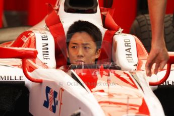 World © Octane Photographic Ltd. Friday 9th May 2014. GP2 Practice – Circuit de Catalunya, Barcelona, Spain. Takuya Izawa - ART Grand Prix. Digotal Ref : 0927cb7d8733