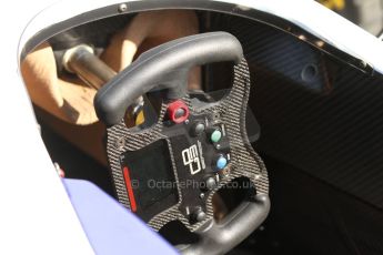 World © Octane Photographic Ltd. Friday 9th May 2014. GP3 steering wheel. Digital Ref : 0927cb7d8758