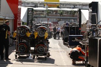 World © Octane Photographic Ltd. Friday 9th May 2014. GP2 Practice – Circuit de Catalunya, Barcelona, Spain. GP2 paddock. Digital Ref : 0927cb7d8791