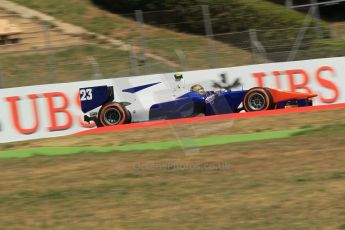 World © Octane Photographic Ltd. Friday 9th May 2014. GP2 Practice – Circuit de Catalunya, Barcelona, Spain. Johnny Cecotto - Trident. Digital Ref : 0927lb1d3325