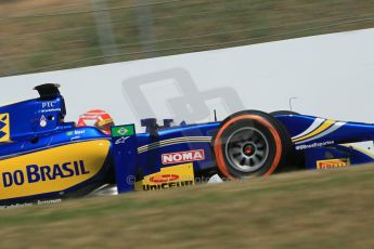 World © Octane Photographic Ltd. Friday 9th May 2014. GP2 Practice – Circuit de Catalunya, Barcelona, Spain. Felipe Nasr - Carlin. Digital Ref : 0927lb1d4569